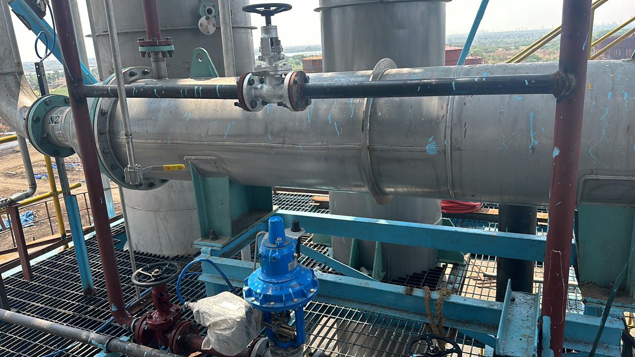 Piping system at E.I.D. Parry sugar plant, Haliyal, Karnataka